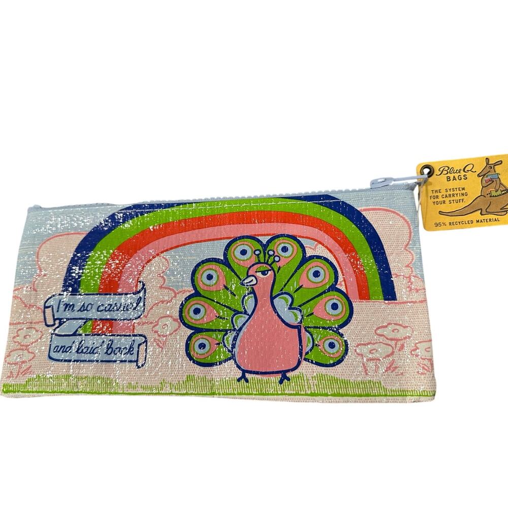 BN Blue Q ‘I’m so casual’ cosmetics or pencil pouch